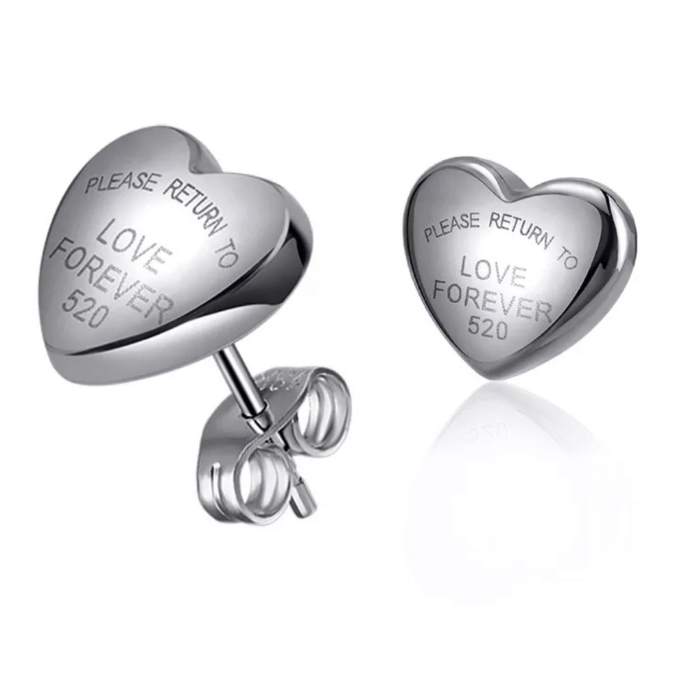 New Tiffany style heart earrings